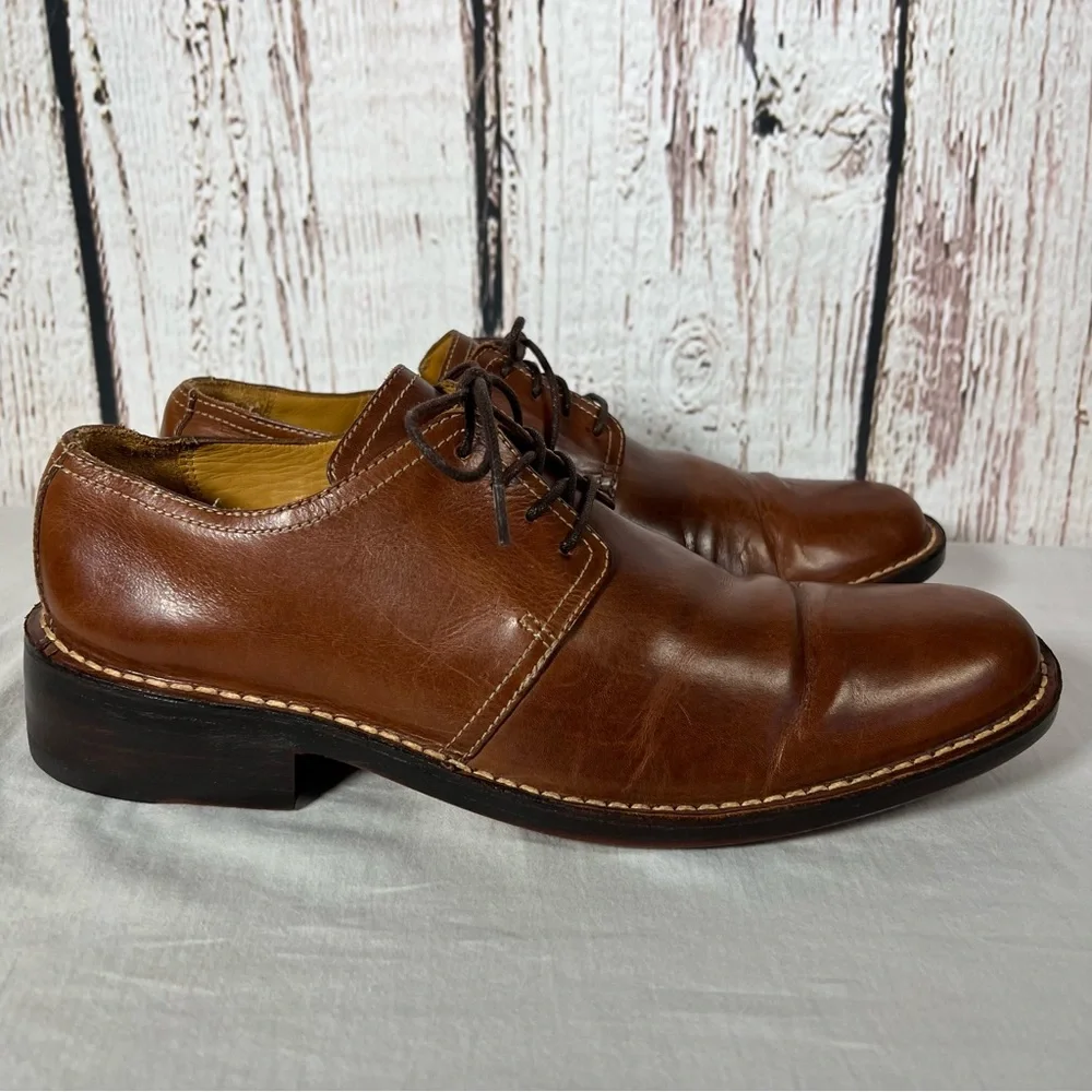 Cole Haan Brown Oxford Lace Up Leather Dress Shoes Size 9 US GUC